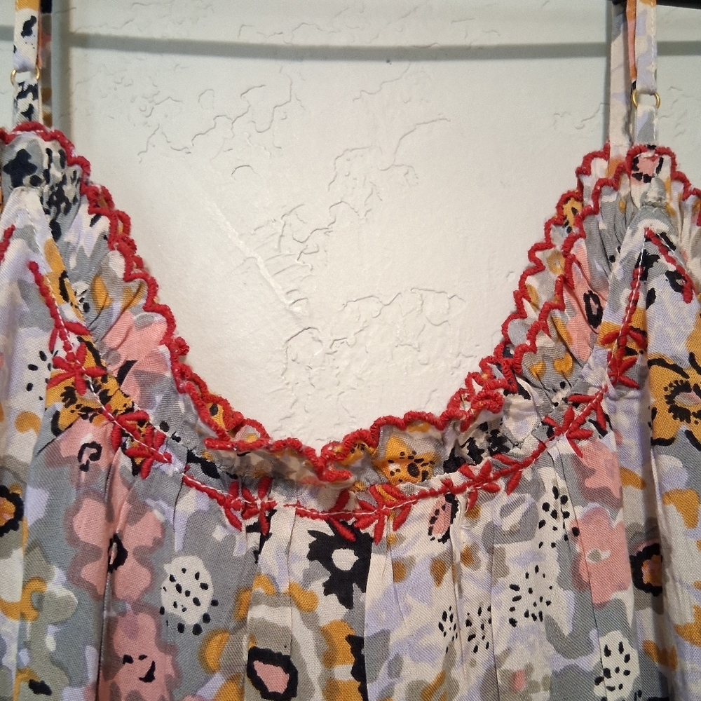 Natural Life Floral Embroidered Harley Sundress Bohemian Hippie Femenine SzXS/S - Picture 13 of 16